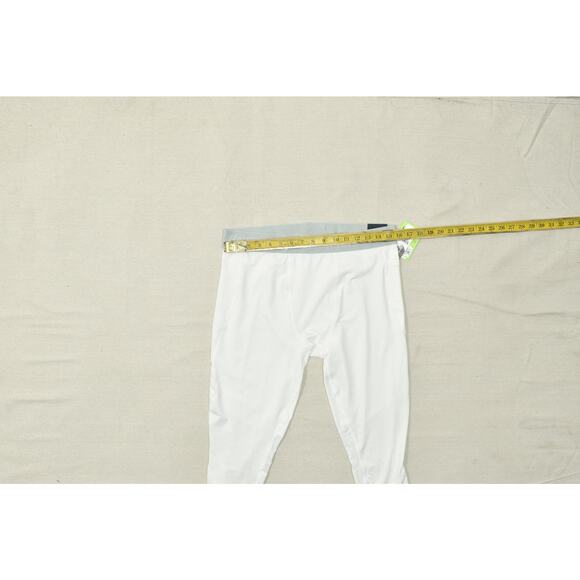 DSG Men's 3/4 Compression Tight Fit Base Layer Pure White Size XL Polyester NEW - Picture 4 of 8